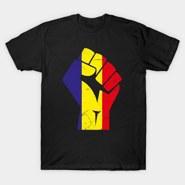 Romania Pride - National Flag Travel Souvenir T-Shirt by bluerockproducts